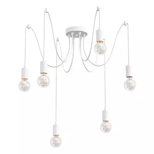 vitaluce-v4238-0-6pl pendant light with six bulbs hanging from it