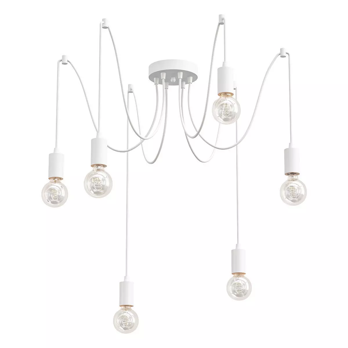 vitaluce-v4238-0-6pl pendant light with six bulbs hanging fro... 3D model_0