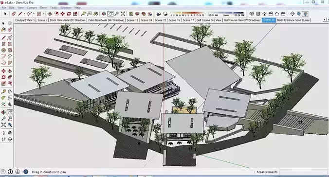 Sketchup Landscape Park E8 Free 3D model