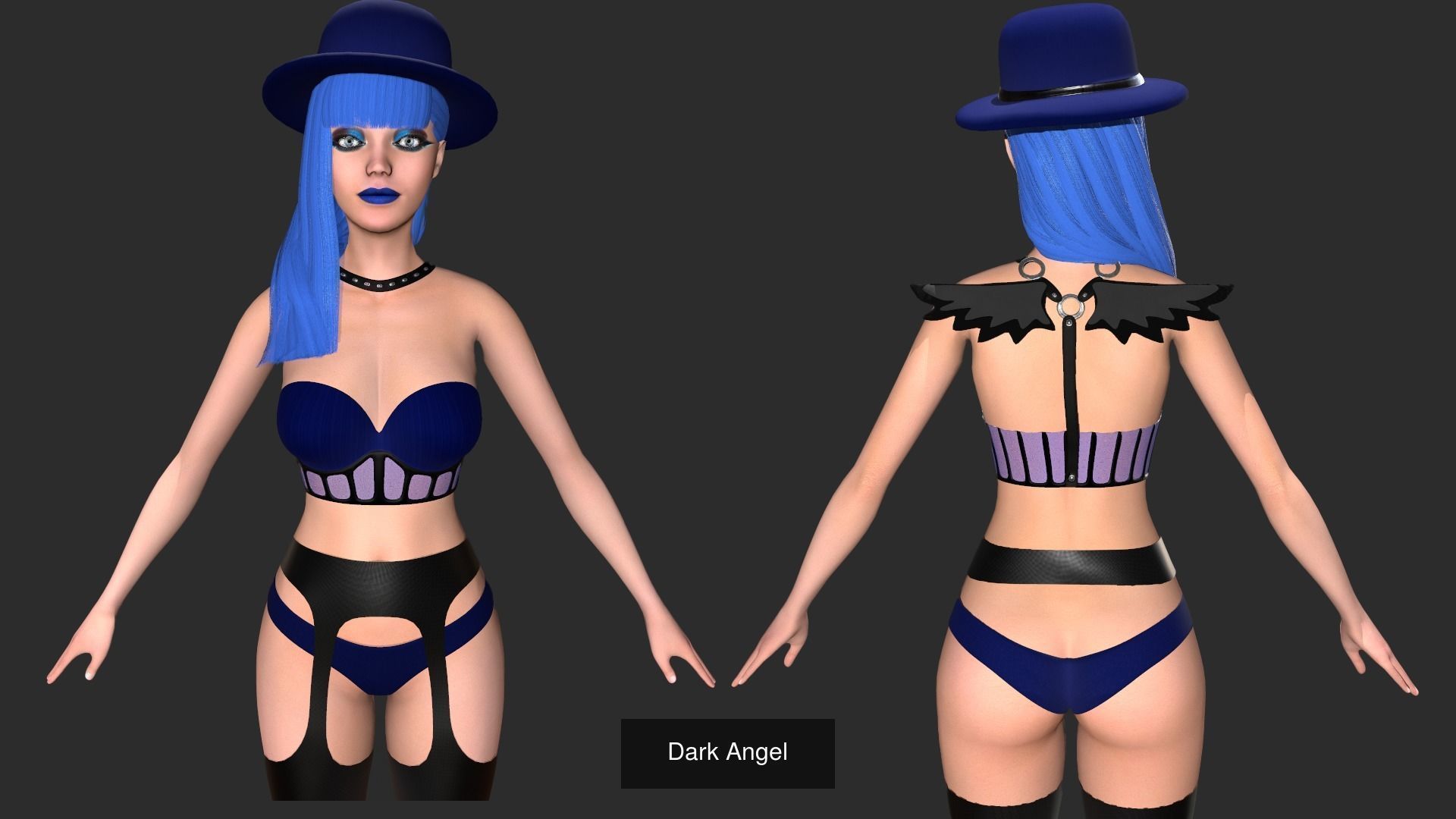 Girls collection woman in tiger costume _11