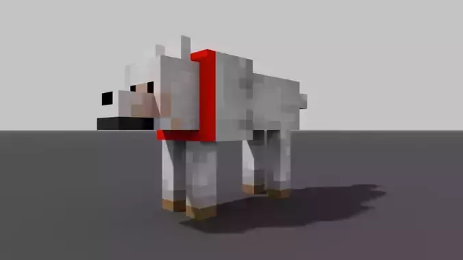 MineCraft dog  3D model