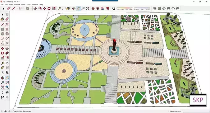 Sketchup Landscape Park H5
