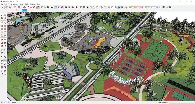 Sketchup Landscape Park H6
