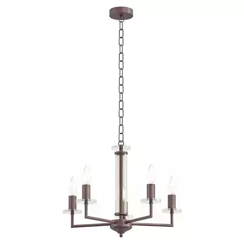 vitaluce-v4767-7-5 chandelier with four lights and chain