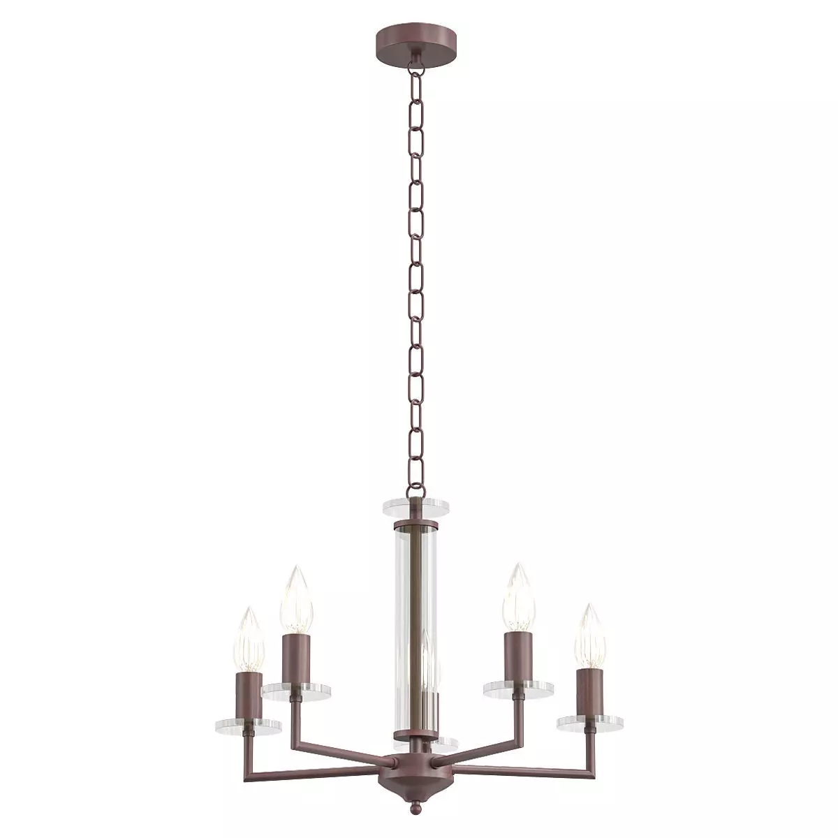vitaluce-v4767-7-5 chandelier with four lights and chain 3D model_0