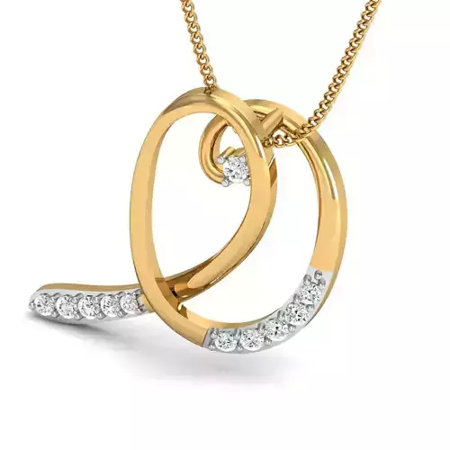 Pendant 3dm STL FBX OBJ Render Details diamond gold