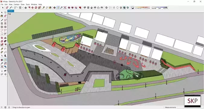 Sketchup Landscape Park H9