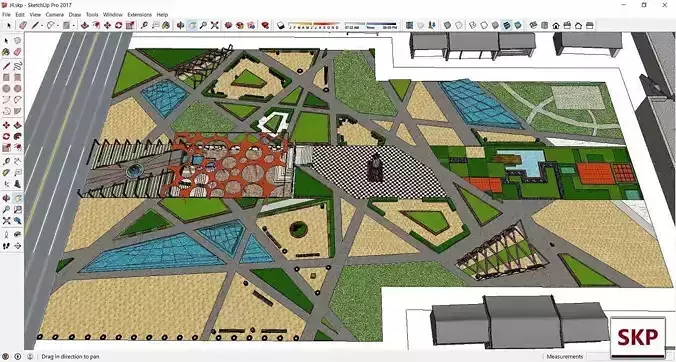 Sketchup Landscape Park J4