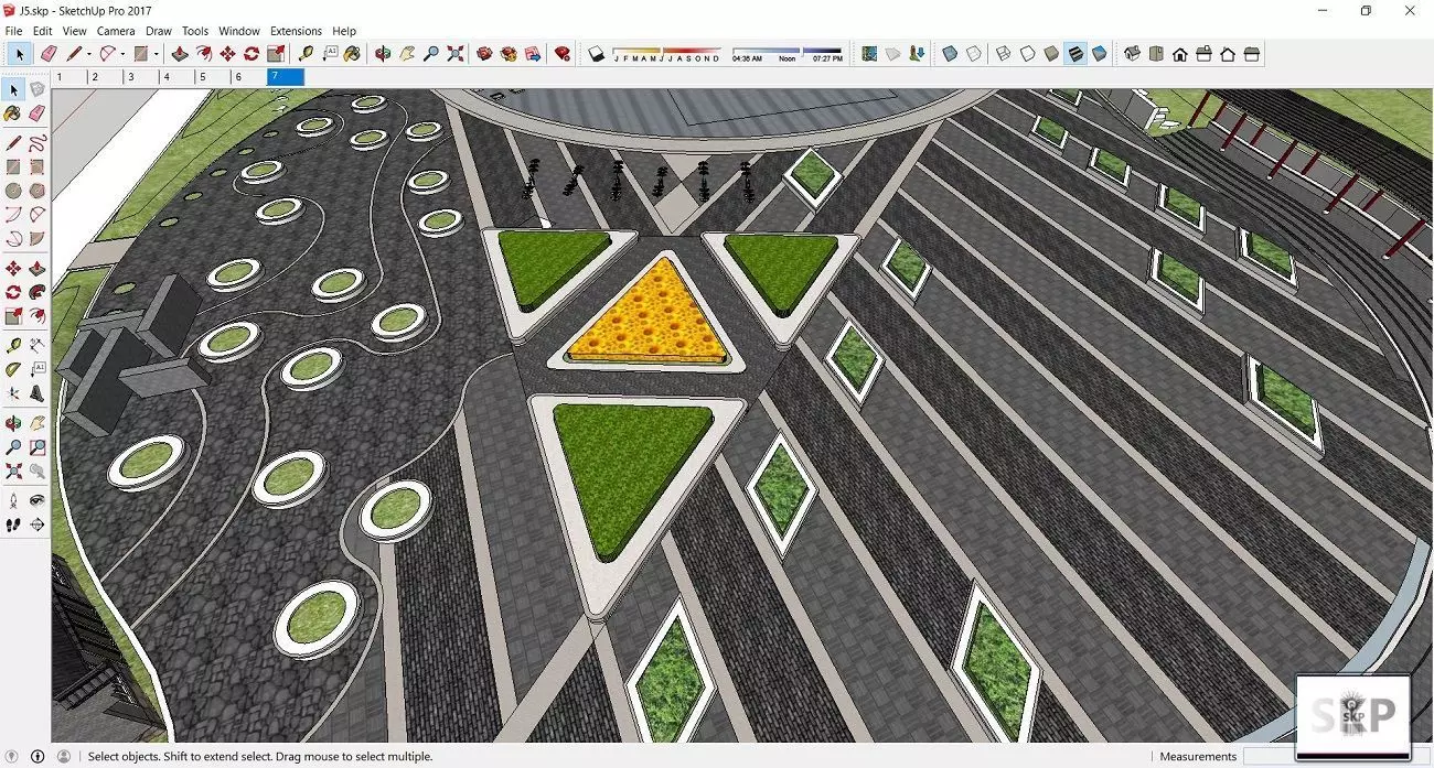 Sketchup Landscape Park J5 Free 3D model