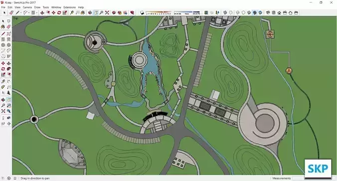 Sketchup Landscape Park J6