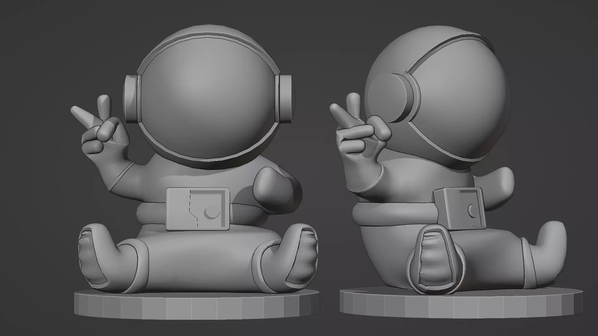 astronut 3d model astronaut figurine Free 3D print model