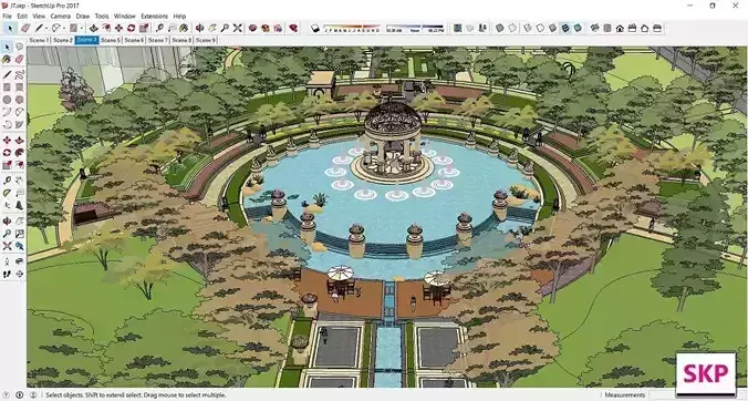Sketchup Landscape Park J7