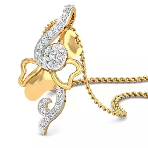 Heart Women Pendant 3dm STL FBX OBJ Render Details 3D print model