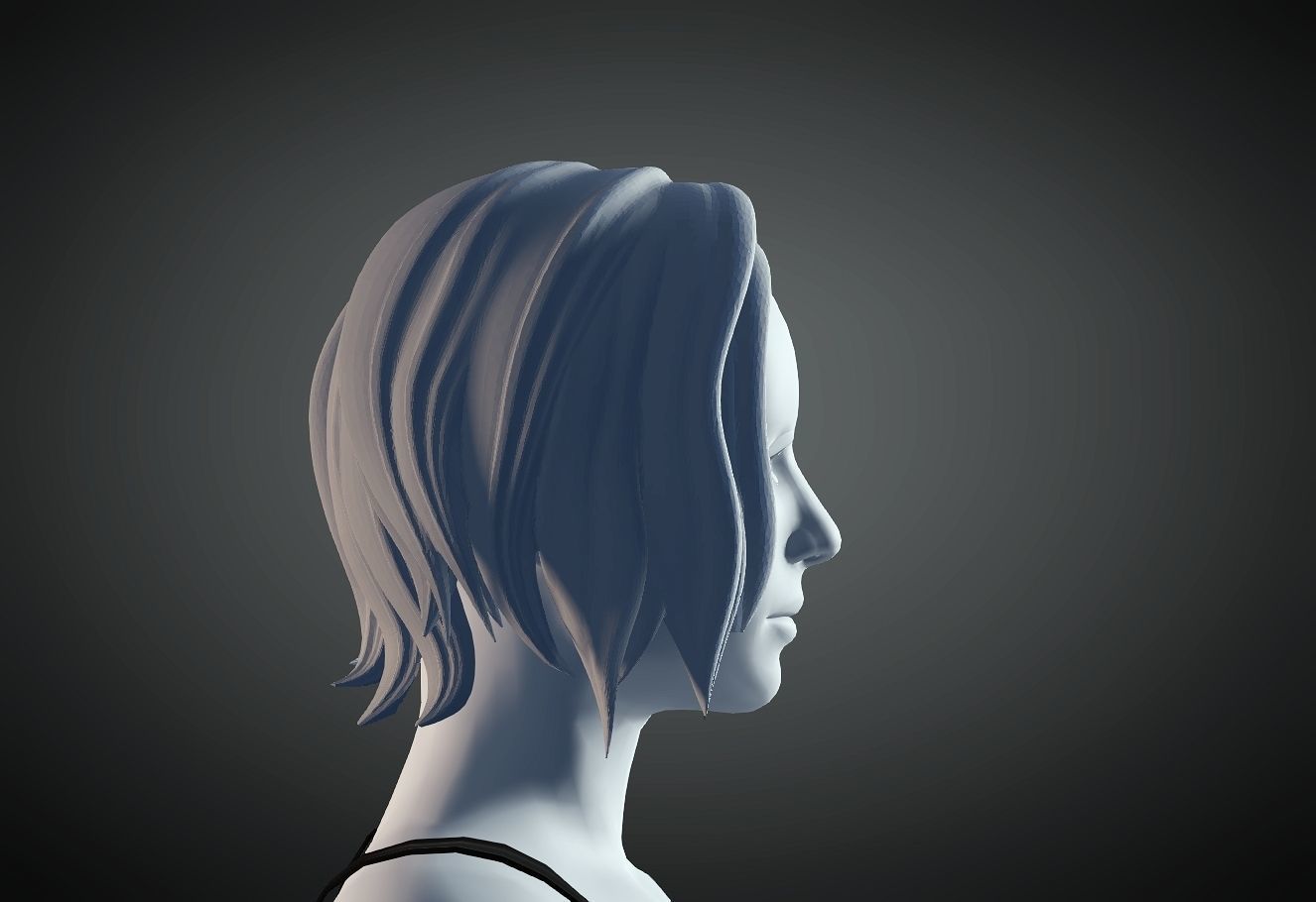 3D Hair style for Female 11 3D model 3D print model_1