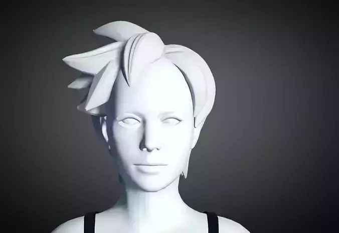 3D Hair style for Female 12 3D model