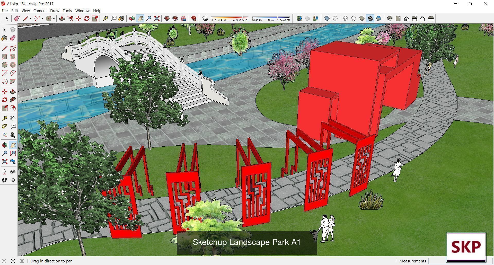 Collection 28 Sketchup Landscape and Park models _15