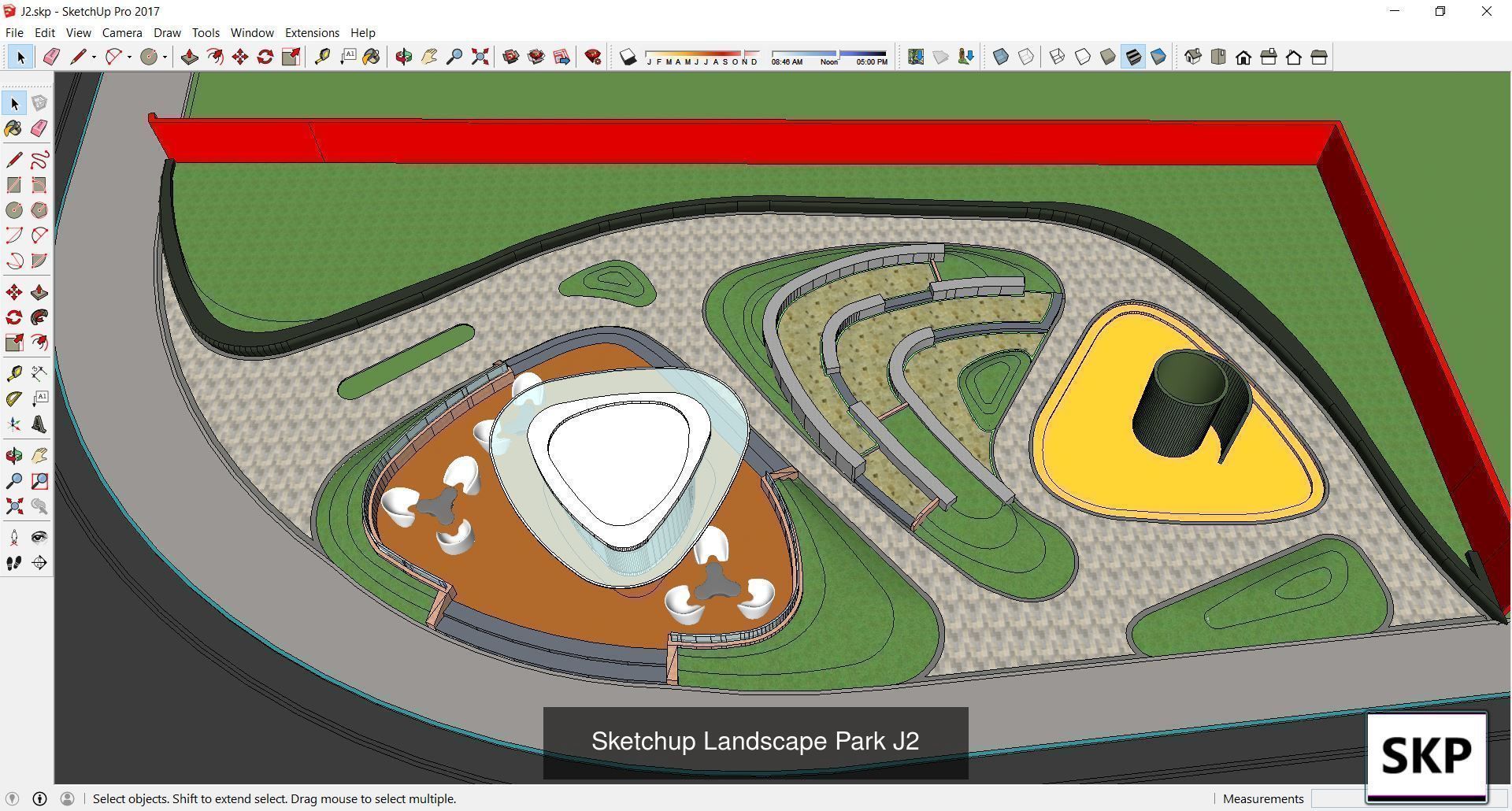 Collection 28 Sketchup Landscape and Park models _38