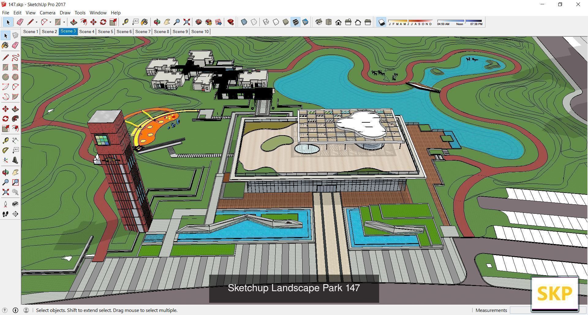 Collection 28 Sketchup Landscape and Park models _7