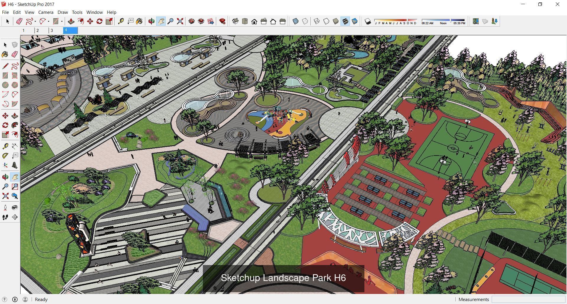 Collection 28 Sketchup Landscape and Park models _32