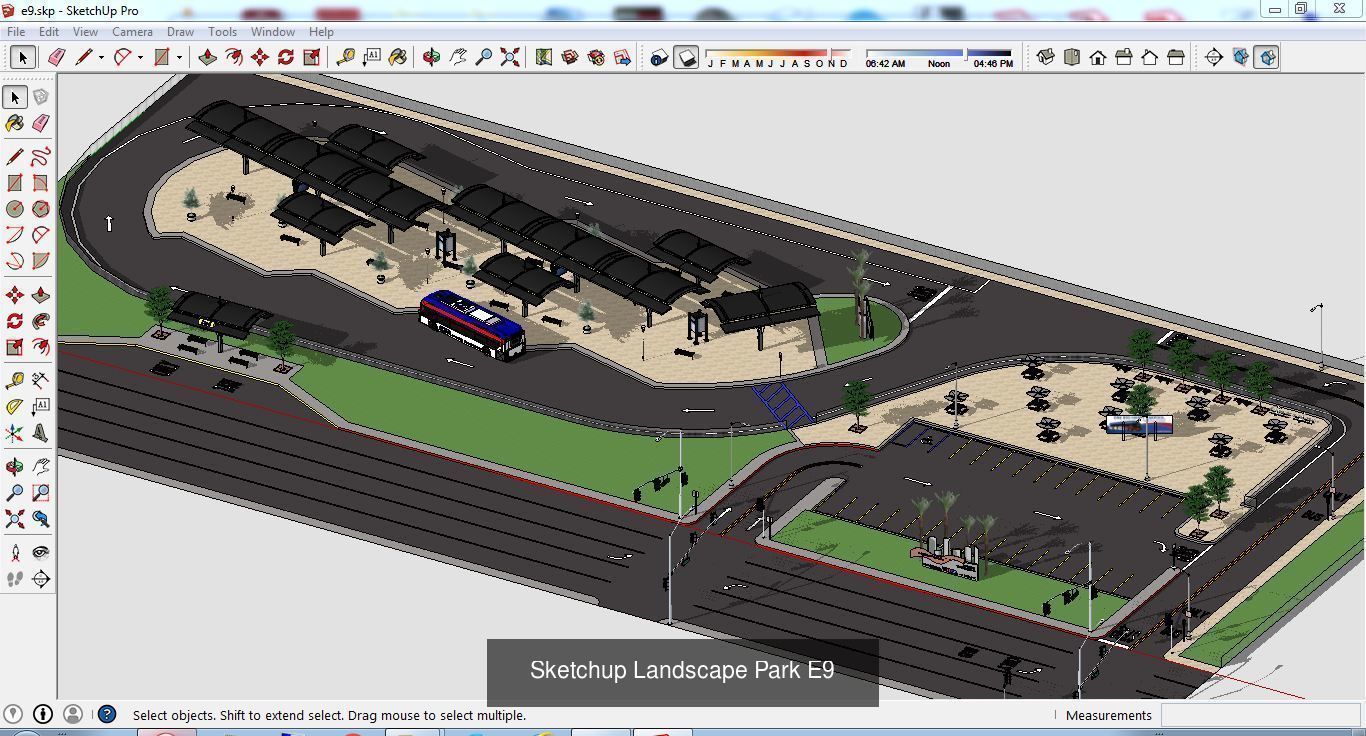 Collection 28 Sketchup Landscape and Park models _25