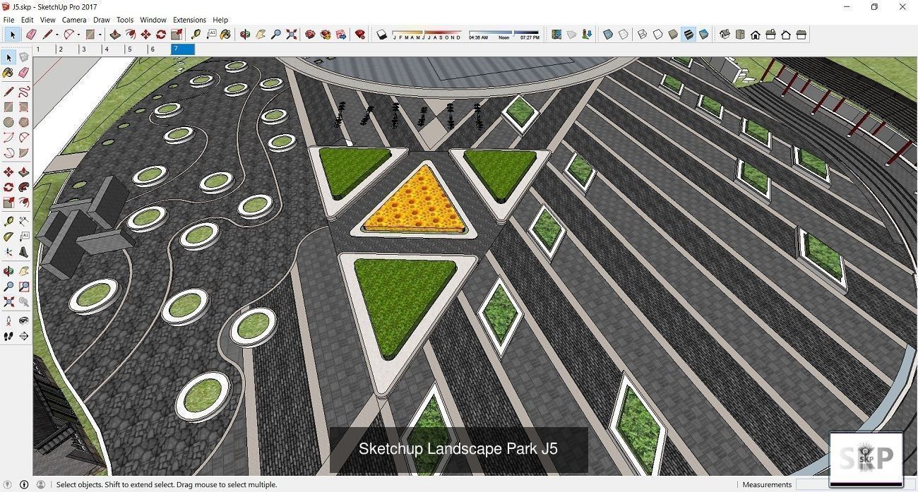 Collection 28 Sketchup Landscape and Park models _41