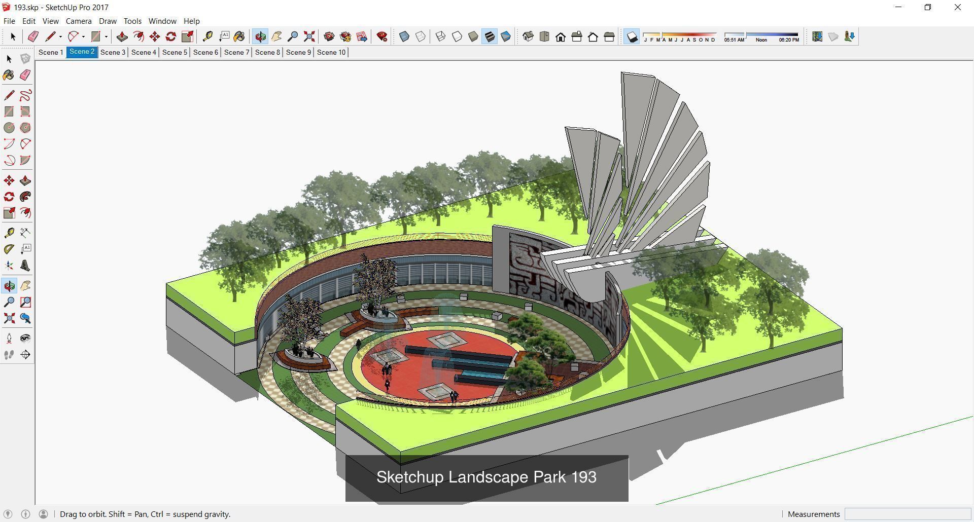 Collection 28 Sketchup Landscape and Park models _14