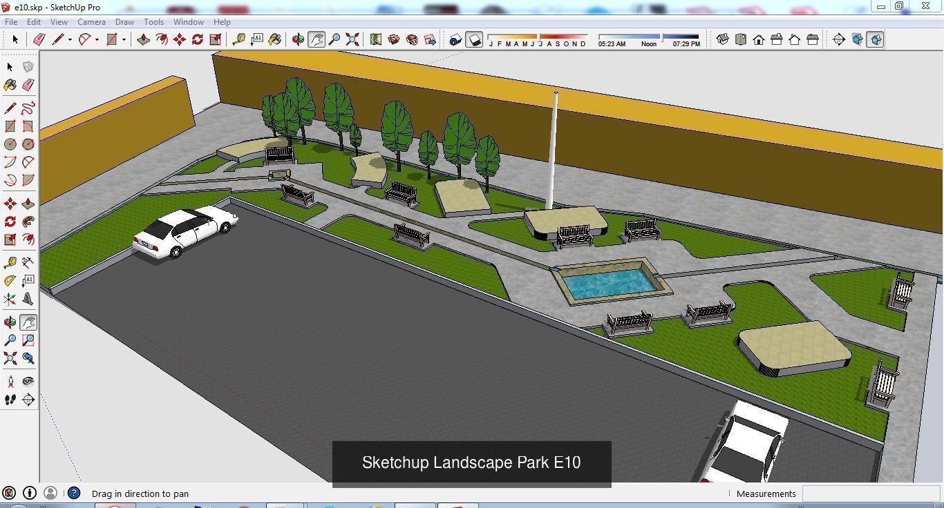 Collection 28 Sketchup Landscape and Park models _26