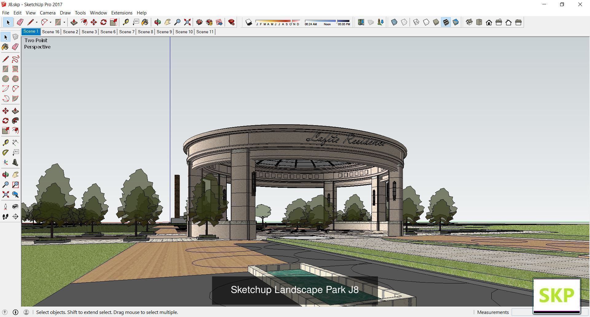 Collection 28 Sketchup Landscape and Park models _44