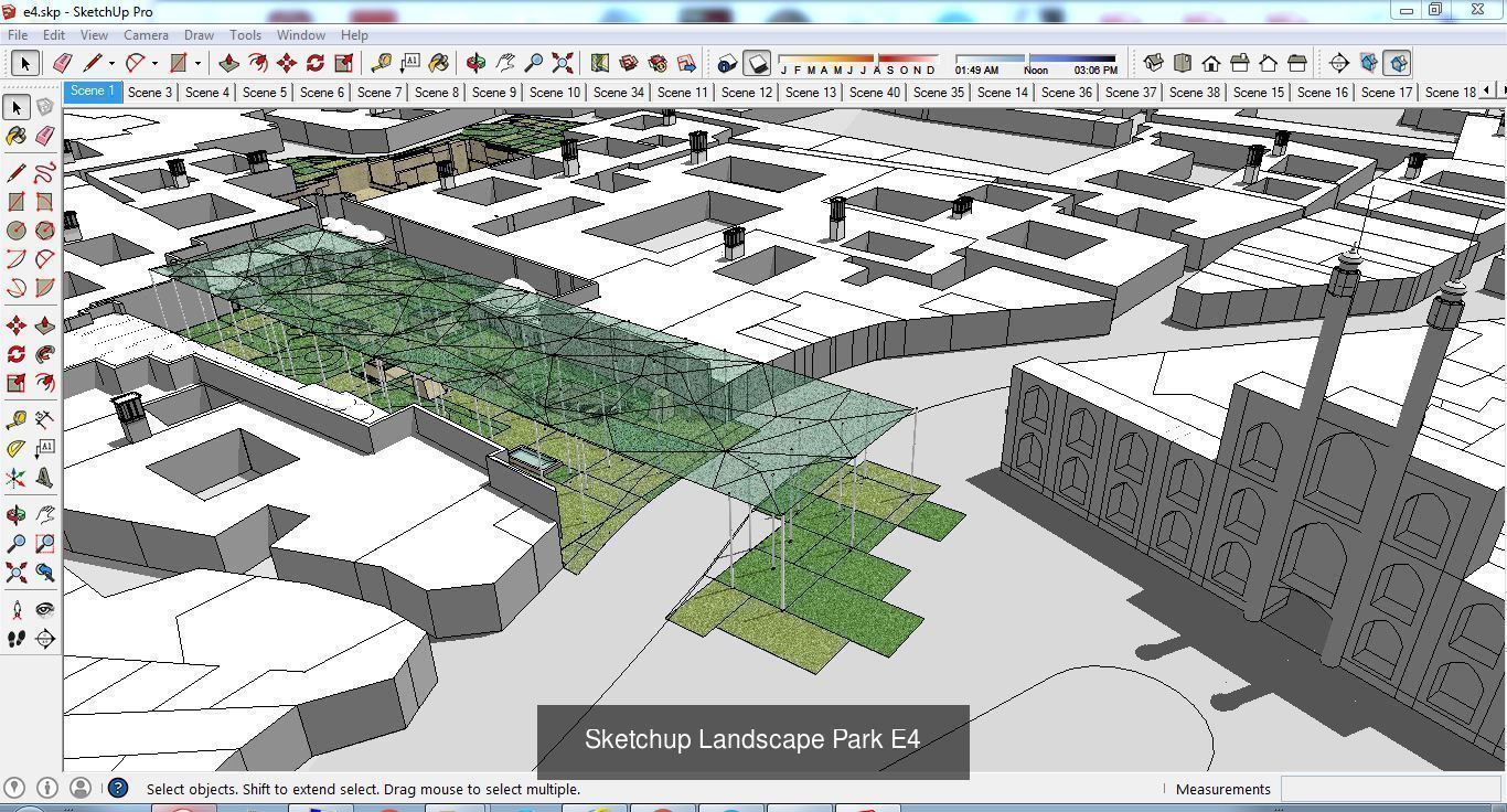 Collection 28 Sketchup Landscape and Park models _20