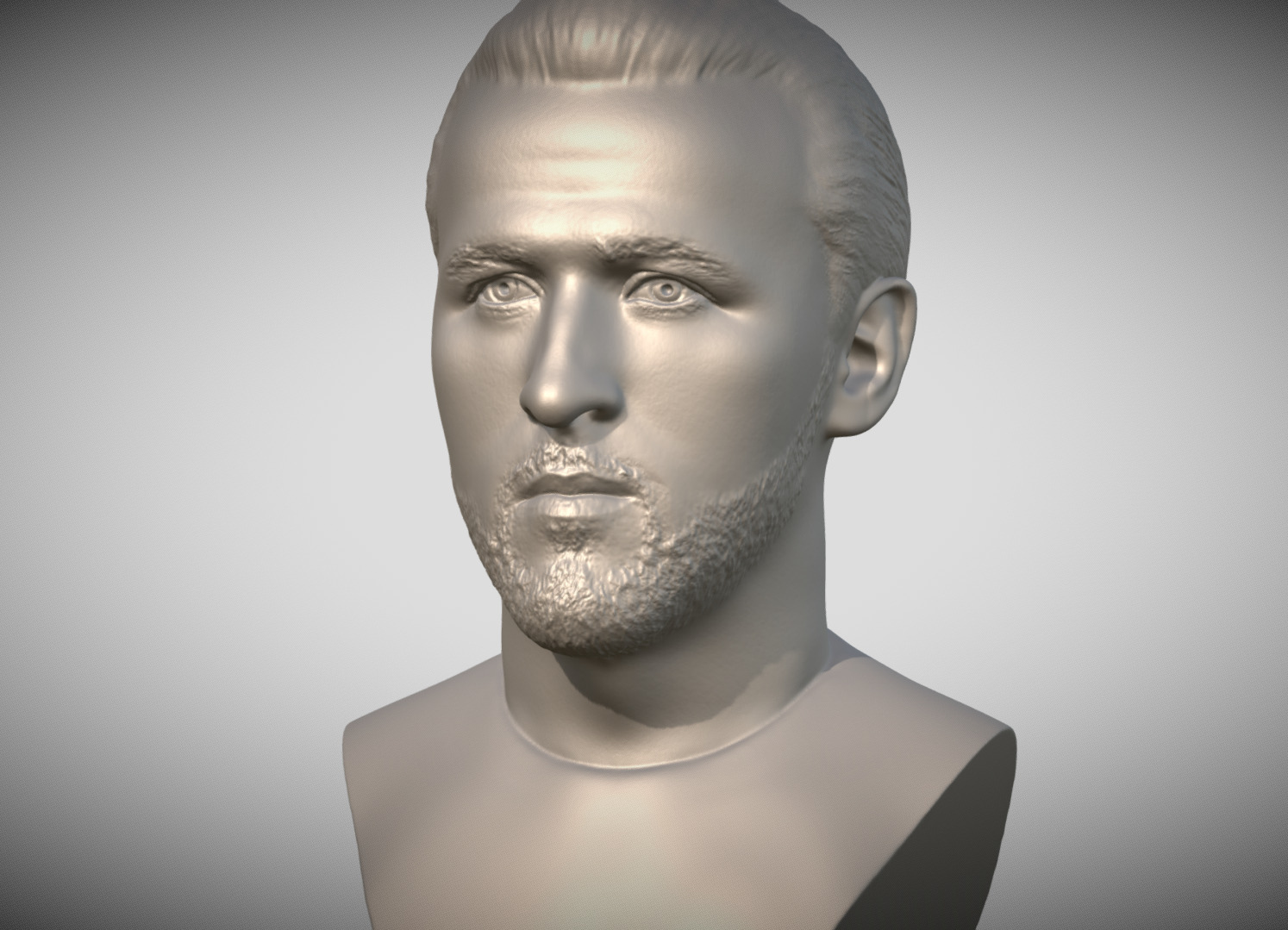 Harry Kane bust for 3D printing 3D print model_4