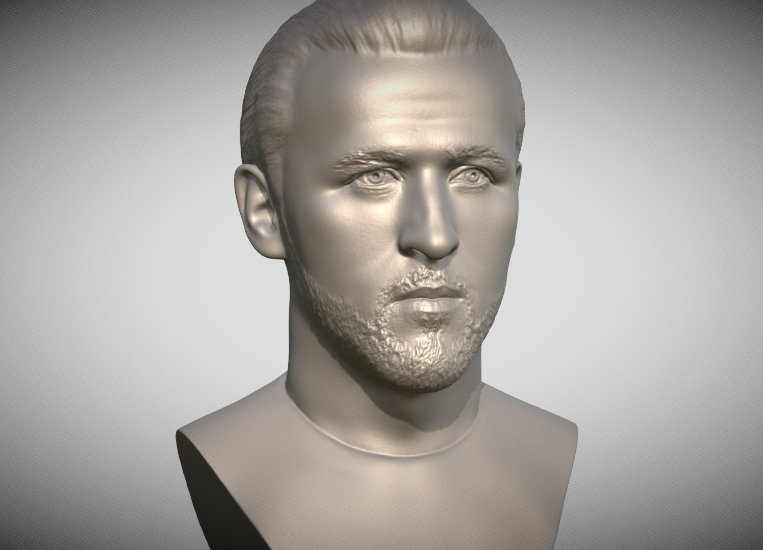 Harry Kane bust for 3D printing 3D print model_1
