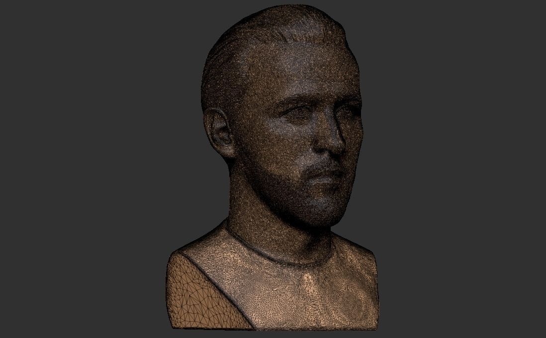 Harry Kane bust for 3D printing 3D print model_31