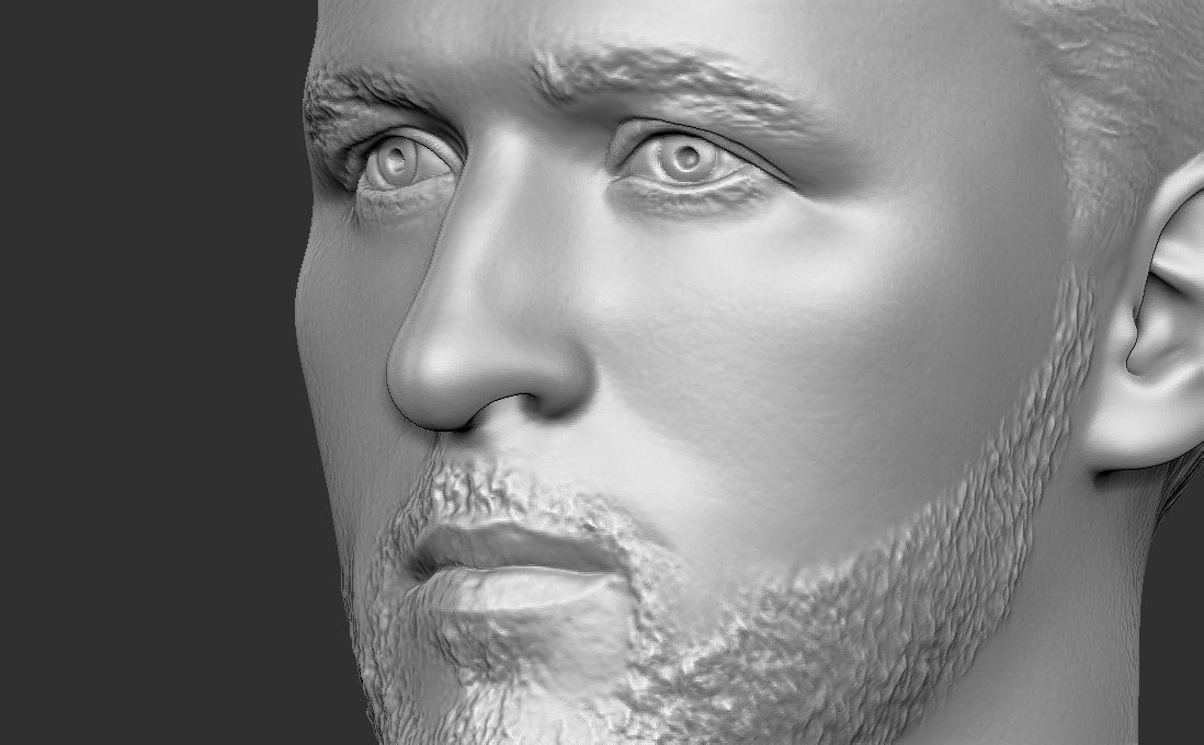 Harry Kane bust for 3D printing 3D print model_20