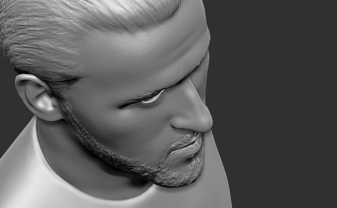 Harry Kane bust for 3D printing 3D print model_23