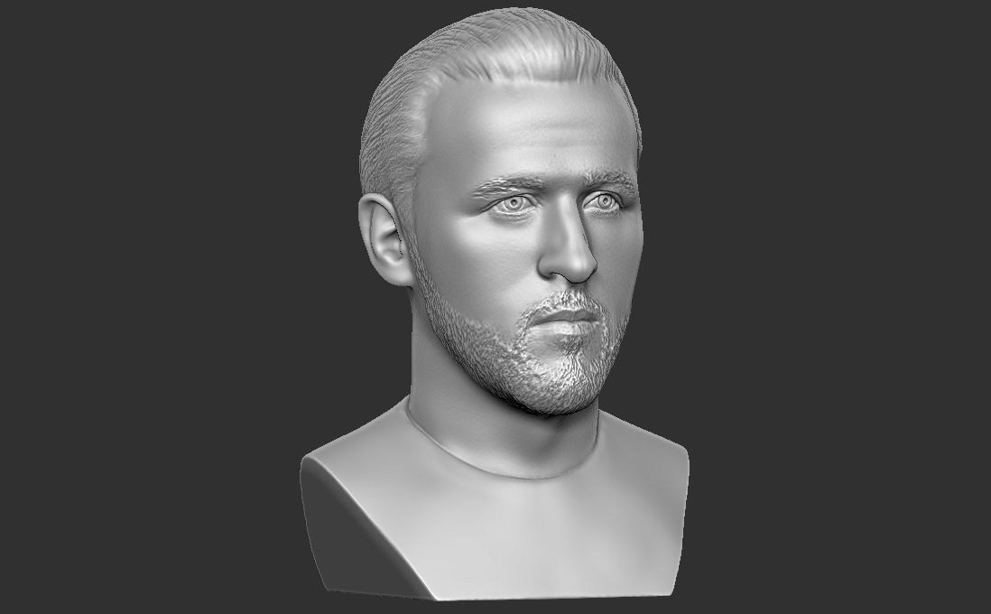 Harry Kane bust for 3D printing 3D print model_15