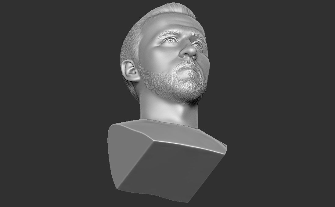Harry Kane bust for 3D printing 3D print model_24