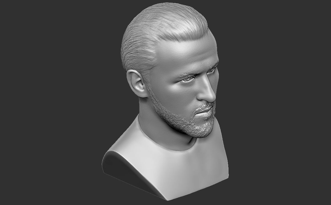 Harry Kane bust for 3D printing 3D print model_27