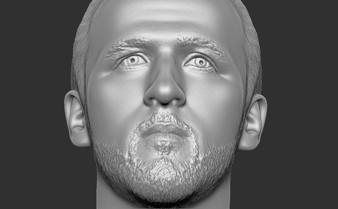 Harry Kane bust for 3D printing 3D print model_22
