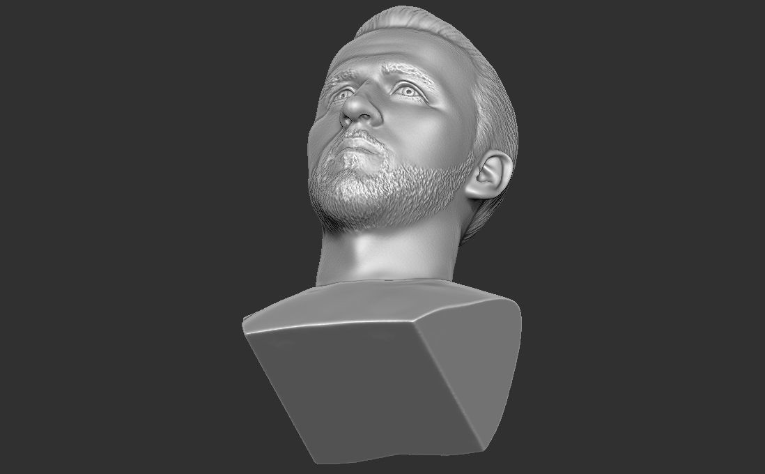 Harry Kane bust for 3D printing 3D print model_25