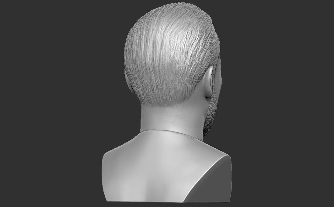 Harry Kane bust for 3D printing 3D print model_12