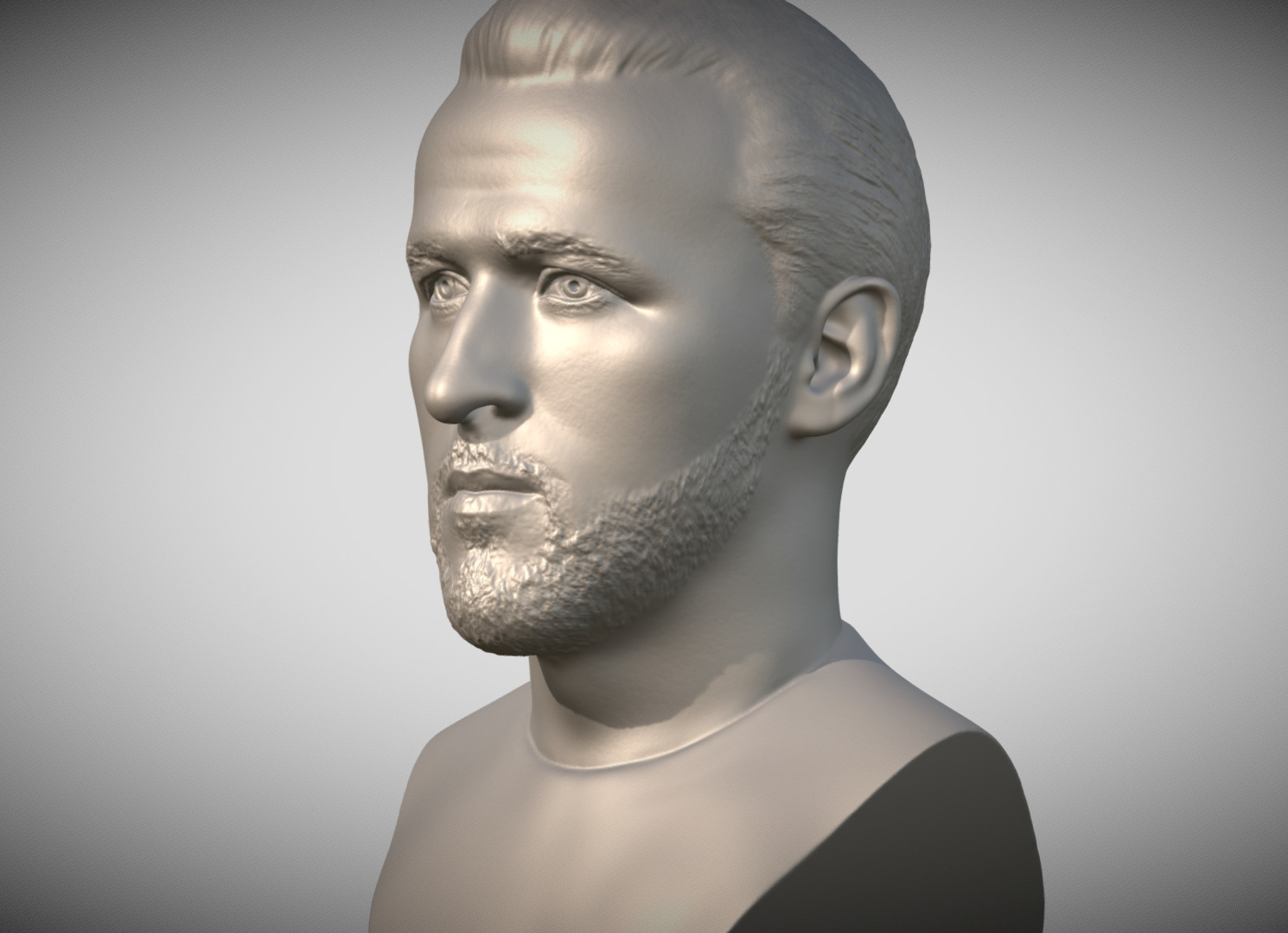 Harry Kane bust for 3D printing 3D print model_2