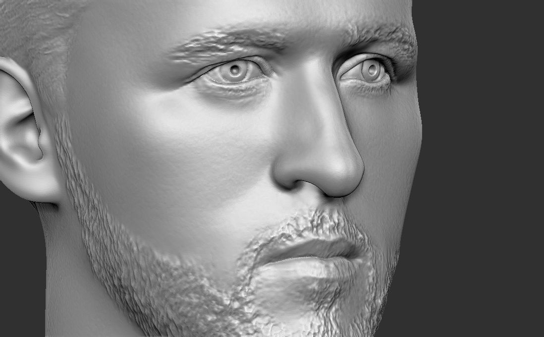 Harry Kane bust for 3D printing 3D print model_19