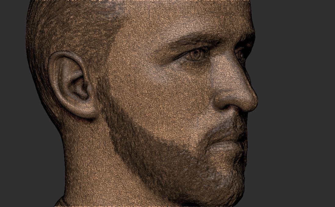 Harry Kane bust for 3D printing 3D print model_33