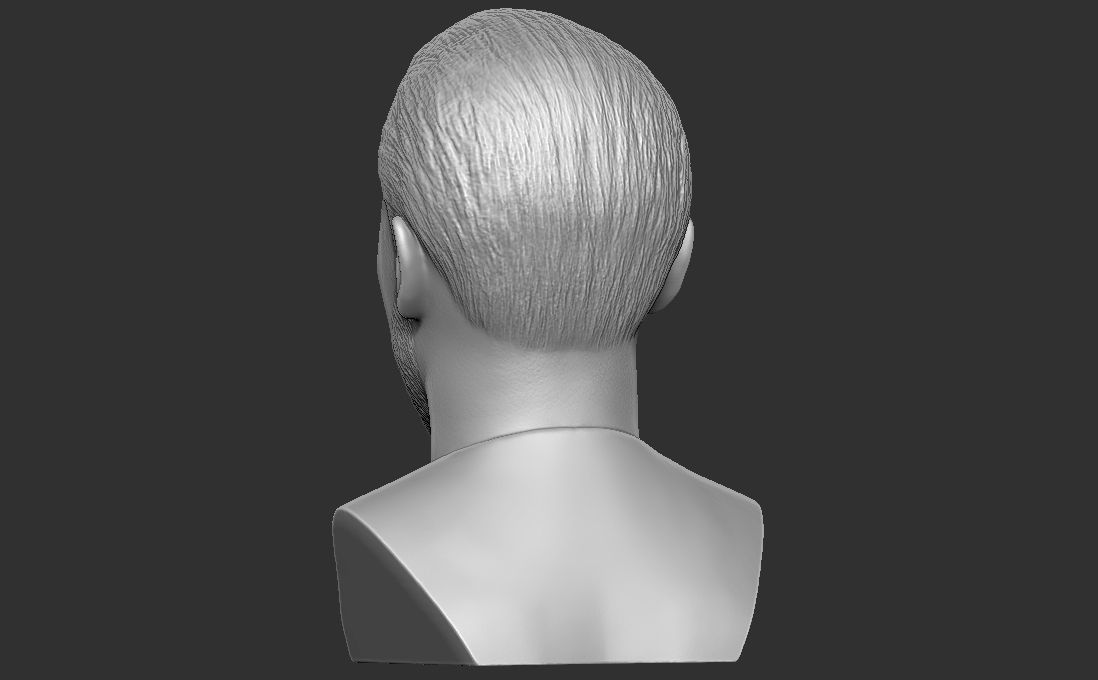 Harry Kane bust for 3D printing 3D print model_10
