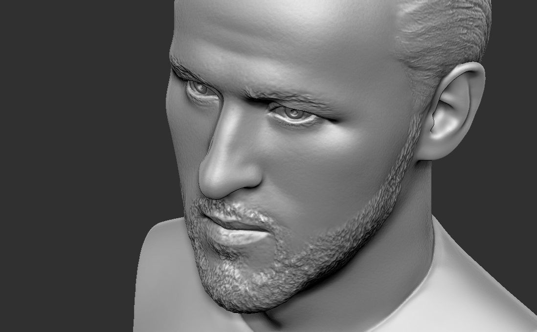 Harry Kane bust for 3D printing 3D print model_21