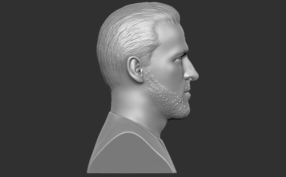 Harry Kane bust for 3D printing 3D print model_13