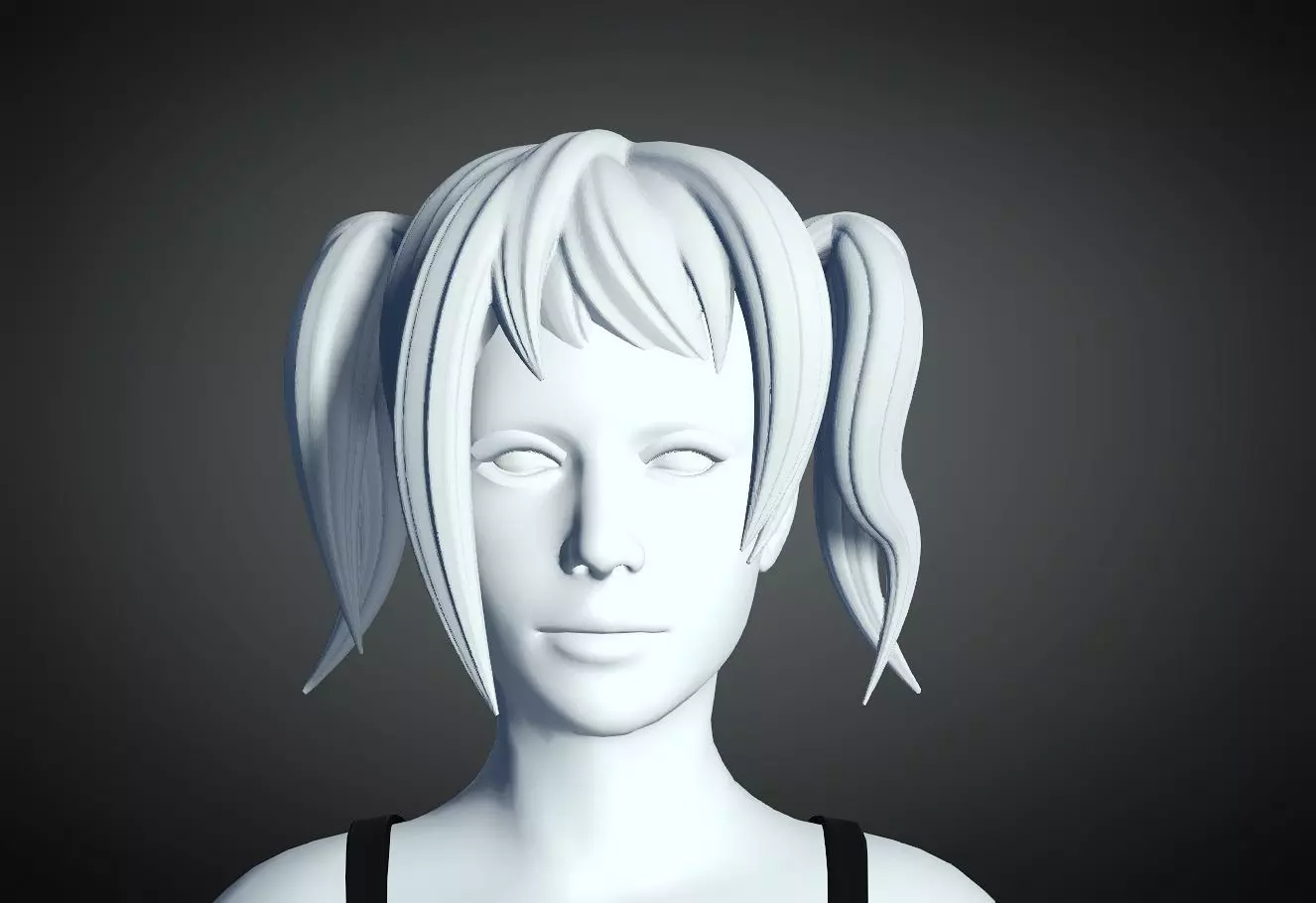 3D Hair style for Female 14 3D model 3D print model_0