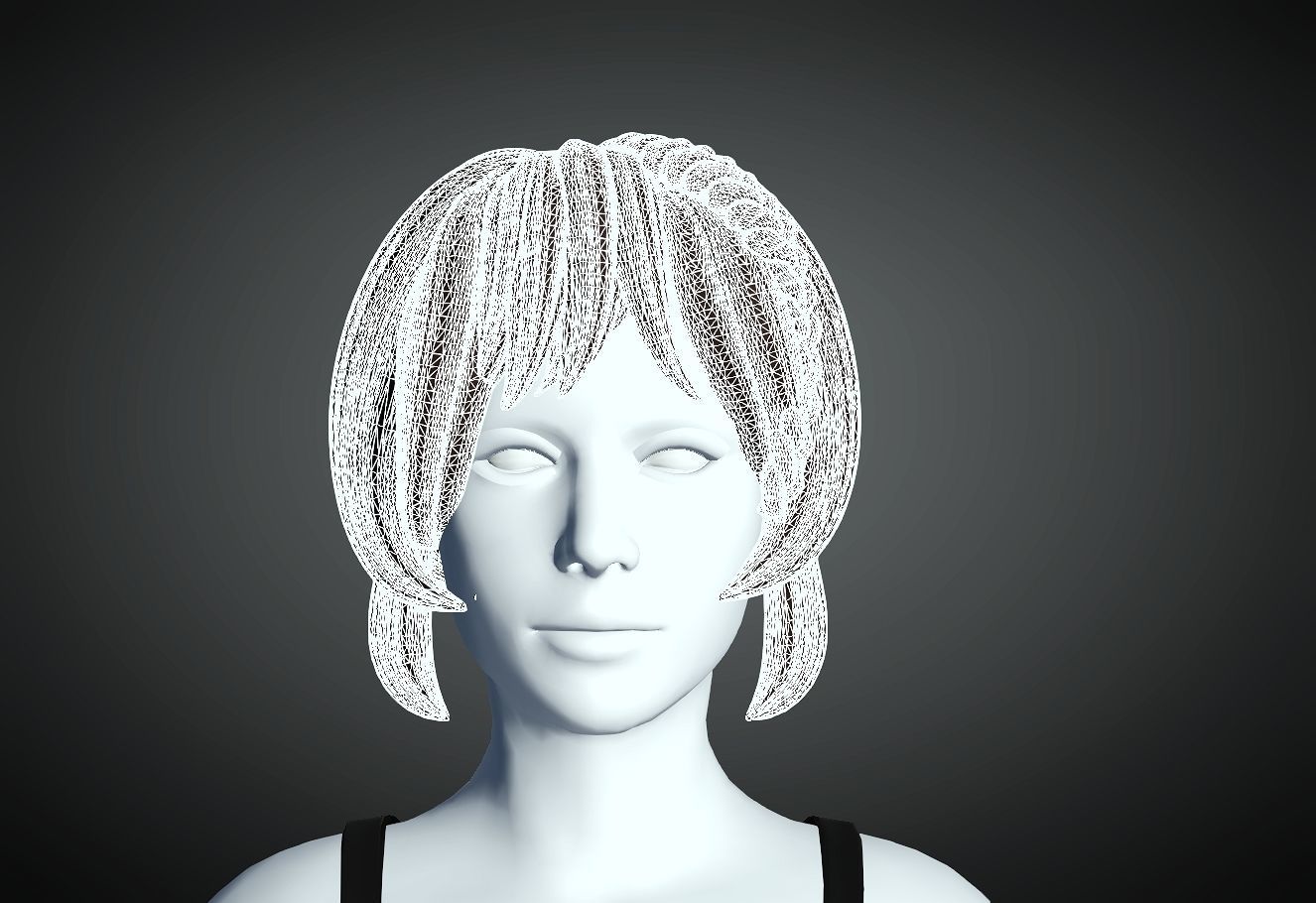 3D Hair style for Female 15 3D model 3D print model_4