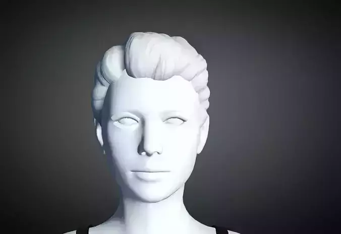 3D Hair style for Female 16 3D model