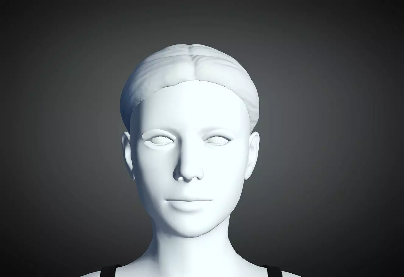 3D Hair style for Female 17 3D model 3D print model